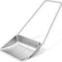 28" Wide Double Pole Snow Shovel Sleigh Scoop Shovel for Driveway Heavy Duty Aluminum Blade Remover Ergonomic Handle Barn Pusher Hand Plow, Easily Remove Sidewalks Ice Removal Winter Tool