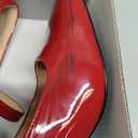 NEWBELLA Women's Patent Leather Mary Janes - Glossy Square Toe Pumps with Chunky Heel & Buckle Strap, Retro Dress Shoes for Work & Formal Events
