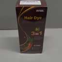 Ivnil Chestnut Brown Hair Dye Shampoo 3 in 1 Hair Color for Women & Men - Herbal Ingredients Color in Minutes 500ML