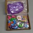 110 Pieces Jesus Party Favors for Kids, Bible Verse Slap Bracelets Stickers Stampers Rubber Bracelets Gift Bags Button Pins for Christian Religious Inspirational Christmas Party Gifts