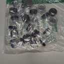 ZEJIA 5 Gram Sample Containers with Lids, 25PCS Mini Makeup Containers, Empty Plastic Travel Cosmetic Containers with Labels (Black)