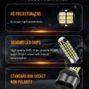 LUYED 880 LED Fog Lights Bulb 400% Brightness 886 890 892 893 LED Bulb with Projector for DRL or Fog Lights,Xenon White,Pack of 2
