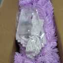 Small Christmas Tree 4FT Artificial Desktop Xmas Tree for Holiday Decor 161 Branch Tips, Purple