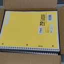 Mead Spiral Notebook, 24 Pack, 1 Subject, Wide Ruled Paper, 7-1/2" x 10-1/2", 70 Sheets per Notebook, Colors Will Vary (930203-ECM25)