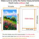 BESCRCL 16x24 Frame Wall Hanging Photo Frame, 16 x 24 Poster FrameBlack, 1 Pack