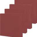 Easy-Going Waterproof Patio Cushion Covers ONLY Cover 24x24x4 inch 4 Pack Replacement Non-Slip Outdoor Seat Cushion Slipcover with Zipper. Wine (24" x 24" (Pack of 4))