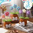 Wavwavw 3 Pcs Graduation Gifts for Teacher, Positive Handmade Crochet Doll Thank You for Being an Important Piece of Story Gifts for Women Men Teacher Graduation End of Year Gift(Puzzle Puff Flower)