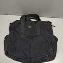 Puffer Lunch Tote Bag for Women, 15.6 Inch Laptop Work Bag with Insulated Lunch Compartment & Large Cup Holder, Lightweight Quilted Puffy Lunch Box Purse for Teacher Nurse Travel Office Daily School (Black)