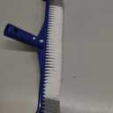 POOLAZA Pool Brush, 17.5'' Pool Brush Head for Inground Pools & Above-Ground Pools, Durable Pool Scrub Brush Fit Standard Pool Pole, Enhanced Pool Brushes for Cleaning Pool Walls with Curved Ends