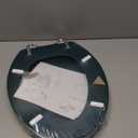 Dark Green Elongated Toilet Seat Natural Wood Toilet Seat with Zinc Alloy Hinges, Easy to Install also Easy to Clean, Scratch Resistant Toilet Seat by Angol Shiold (Elongated, Dark Green)