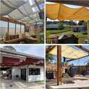 Patio 3'W x 12'L Pergola Shade Cover Retractable Canopy Replacement, Outdoor Pergolas Fabric Covers for Patio, Sun Shades Cloth with Slide-On Wire Cable for Deck Gazebo Backyard, Beige