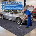 Garage Floor Mat, 6 x 8 Ft Waterproof Mat with Non-Slip Backing, Reusable Absorbent Surface, Easy Clean Floor Protector Oil Spill Mats for Garage, Driveway, Workshop
