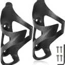2 Pack Ultra-Light Full Carbon Fiber Water Bottle Cage, Bike Water Bottle Holder Brackets for Road & Mountain Bike