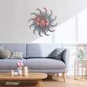 Sun Metal Wall Art Outdoor Decor - Cute Sun Face Metal Wall Sculpture Statues Wall Art Hanging Decoration for Indoor Outdoor,Garden, Home, Farmhouse, Fence Balcony Patio and Bedroom