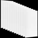 Pushglossy 12 Pack 22.5" x 46.5" x 0.2" Fluorescent Light Covers Classroom Office Diffuser Panels Cuttable for 2x4ft Drop Ceiling Light Polycarbonate Replacement Cover for Hospitals Home (Milky White)