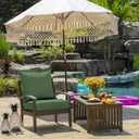 Arden Outdoor Foam Deep Seat Cushion Set, 22 in x 24 in, Weather-Proof, Rain-Proof, Fade Resistant Patio Cushion, Bottom and Back Cushion for Chair, Sofa, and Couch Bright Moss Green Leala, 1 Pack