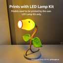 Bambu Lab A1 mini 3D Printer + LED Lamp Kit, Set Up in 20 Mins, High Speed & Precision, Full-Auto Calibration & Active Flow Rate Compensation, 48 dB Quiet FDM 3D Printers
