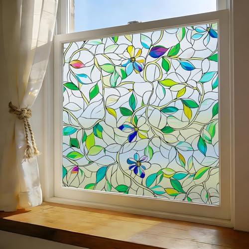 GOODKIKY Window Film, Frosted Privacy, One Way Tint, UV Block, Heat Insulation, Anti-Glare, Static Cling, Renter Friendly for Home Bathroom Door
