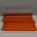 upsimples Acrylic Shelves for Wall Decor, 15" Display Shelf Perfume Organizer for Bathroom, Bedroom, Living Room, Floating Bookshelves for Kids, Clear Orange, 4 Pack