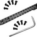 Gotical Picatinny Rail Mount for Remington 700 Rifles | Long Action, 0 MOA Mount for zeroing Your Scope at Short to mid Range Distances & 5 PC of Each Size #6-48 Length