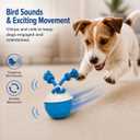 2 x Smart Self Play Pinecone Interactive Electric Automatic Moving Rotating Dog Chase Teaser Ball Toys with Rope Rechargeable Durable Stimulation for Small Medium Large Dogs to Keep Busy