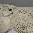 H.VERSAILTEX Individual Cushion Covers Stretch Couch Covers Soft Suede Sofa Cushion Covers Washable Cover for Sectional Sofa(3 Piece Sofa Cover,Natural)