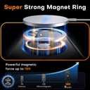 TAURI for iPhone 16 Case with Camera Control Button, Compatible with MagSafe [Anti-Yellowing], Military-Grade Protection, Slim Shockproof Magnetic Phone Case for iPhone 16 6.1", Black