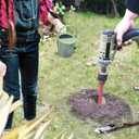4x12 Inch Auger Drill Bit for Planting - Heavy Duty Garden Tools Auger Drill Bit for Planting Bulbs, Flowers, and Trees