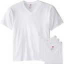 3 PCS Hanes Men’s Tall 100% Cotton V-Neck Undershirts, Tugless, Ultra Comfort, White - 5 (Size: 2 pcs. XL and 1 pc. 2XL)