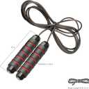 3 x Limm Adjustable Jump Rope for Workout - All-Purpose Exercise Jump Rope Kids & Adults Love with Tangle-Free, Comfortable Foam Handles - Best Slimming, Cardio & Endurance Training (Red/Black)