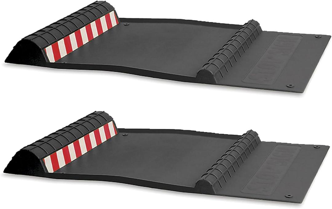 Maxsa 37358-2PK Park Right 21" x 11" x 2" Parking Mat, Black