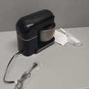 Kitchen in the box Stand Mixer,3.2Qt Small Electric Food Mixer,6 Speeds Portable Lightweight Kitchen Mixer for Daily Use with Egg Whisk,Dough Hook,Flat Beater (Black)