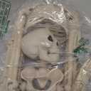 36" Halloween Skeleton Decorations,Human Bones for Halloween Party with Movable Joints,for Haunted Houses, Front Lawn, Graveyard Props