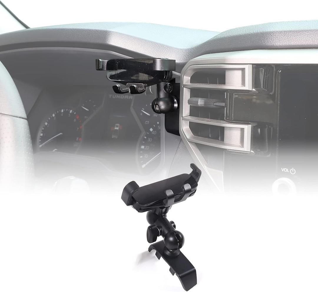 CHEAYAR Car Phone Mount Compatible with Toyota Tundra/Sequoia 2022-2023, Car Phone Holder Phone Mount Dash Clip Dash Panel Cell Phone Holder Accessories (Right Side, Style A)