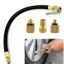 Tire Inflator Extension Tube,Tire Inflator Hose Adapter,Applicable for Cars, Bikes,Ideal for Drivers, Cyclists, Campers and Outdoor Enthusiasts