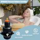 GP800881 Pressure Balance Cartridge Replacement for Kohler K-8304 Pressure Balance Valve,One-piece Design,Black