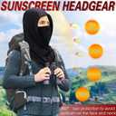 4 x Ski Mask for Men Women, Balaclava Full Face Head Neck Gaiter Cover, Summer UV Protection Cooling Outdoor (Gray)