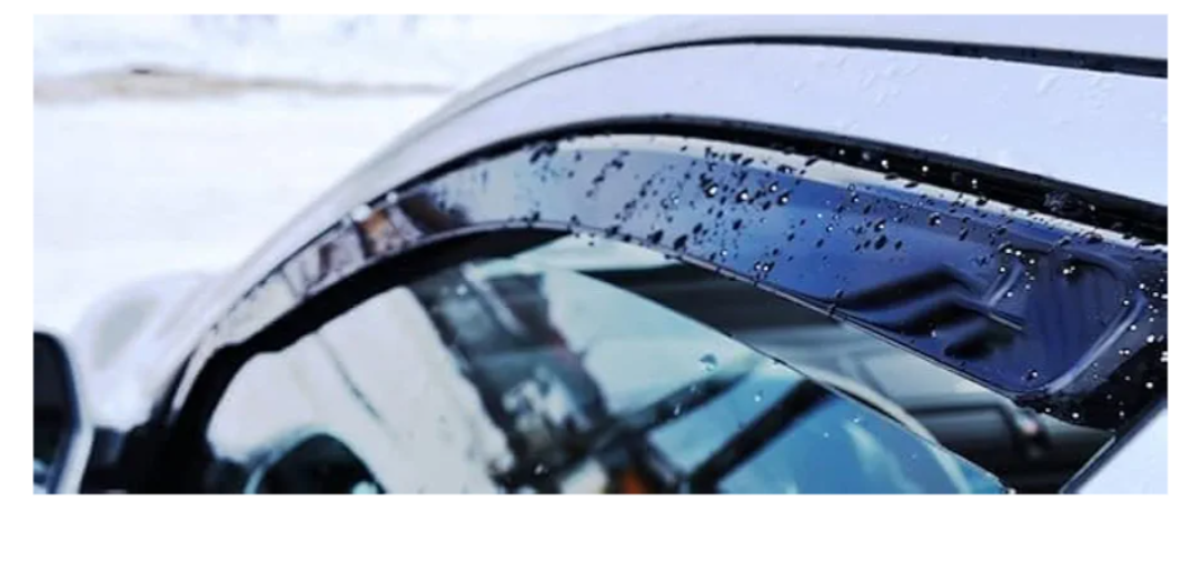 Car Wind Deflectors, Side Shatterproof Sun Visor Exterior Door Frame Rain Guards Fitting