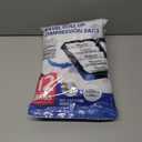 2 x 12-Piece Travel Vacuum Storage Bags—Roll-Up Compression Bags to Save Space in Luggage, for Camping, and for Storing Clothing—No Pumping Required, 23.65” X 15.75”