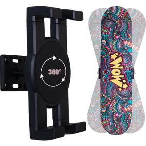 Skate deck wall mount,360 rotatable skateboard wall mount,Floating Display Hanger Grab,suitable for any skateboarder. (1 set)