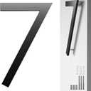8 Inch Black House Number 7 for Outside  Modern Floating Address Numbers, Aluminum, Weather-Resistant & Rust-Proof, Easy to Install, Large Outdoor Address Numbers for Home, Office, and Street