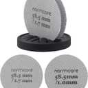Normcore 2 Packs 58.5mm Puck Screen with Stand - Reusable Contact Shower Screen with Silicone Holder - 1.7mm / 1.0mm Thickness 150m Mesh - Compatible with Espresso Machine 58mm Portafilter Basket