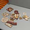 Christmas Tiered Tray Decor Winter Tiered Tray Decorations Set Snowman Snowflake Gnome Truck Wooden Signs Farmhouse Christmas Table Decorations for Home Table Shelf(Nativity Scene)