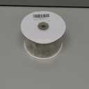 MEEDEE Ivory Velvet Ribbon with Gold Back 2.5 inch 10 Yards Double Sided Christmas Wired Ribbon for Christmas Tree Decoration, Baskets, Wreaths, Holiday Projects, Wedding Decor and Accents