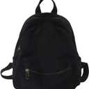 XPONNI Small Backpack Purse for Teen Girls Grunge Accessories Purse Backpack for Women Mini Backpack Purse (Black)