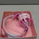 TCJJ Unicorn Kids Headphones for Girls Children Teens, Wired Headphones for Kids with Adjustable Headband, 3.5mm Jack and Over On Ear Headset w/Mic for School Birthday Xmas Unicorn Gift (Pink)