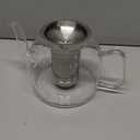 HIWARE 1000ml Glass Teapot with Removable Infuser, Stovetop Safe Tea Kettle, Blooming and Loose Leaf Tea Maker Set