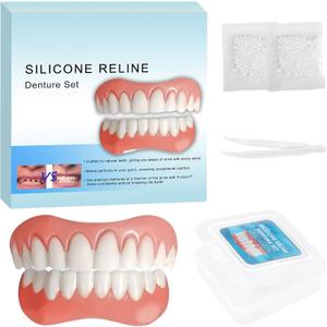 Silicone Reline Denture Set, Veneers for Women (1 Count (Pack of 1))