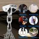 Eapele Heavy Bag Hanger, Punching Bag Mount for Ceiling 360 Swivel Wood Beam Holder for Boxing Bag, Heavy Bag, Gym Punching Bag, Speed Bag, Aerial Yoga Swing, Gymnastic Rings, Sandbag, Hammock