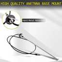 Nice Nos Vintage Style AM/FM Radio Antenna Round Base 3 Section Retractable